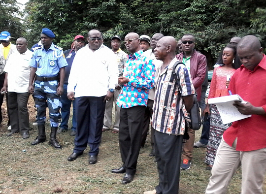Visite du Ministre dans la province du Woleu-Ntem